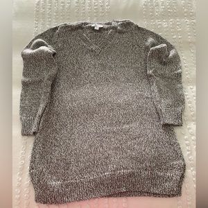 Denim & Co. Marble Gray Knit Sweater Like New Size XS